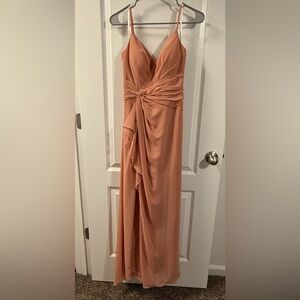 Azazie Coral Maxi Dress